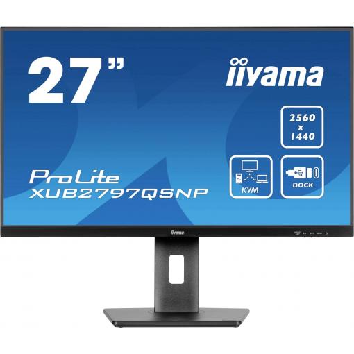 Iiyama ProLite XUB2797QSNP-B1 LCD monitor 68.6 cm (27 palec)2560 x 1440 Pixel, 16:9, 1 ms, IPS LCD