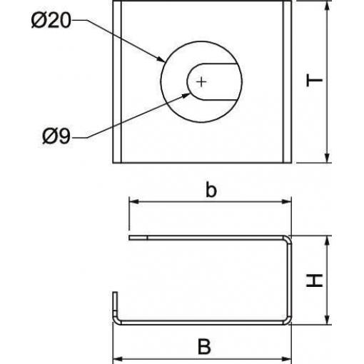 OBO Bettermann 7218146 držák na strop 10 ks