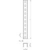 OBO Bettermann 6340989 U-stojina (d x š x v) 3 m x 50.00 mm x 50.00 mm 1 ks