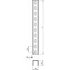OBO Bettermann 6340989 U-stojina (d x š x v) 3 m x 50.00 mm x 50.00 mm 1 ks