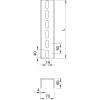 OBO Bettermann 6340377 U-stojina (d x š x v) 3 m x 70.00 mm x 50.00 mm 1 ks