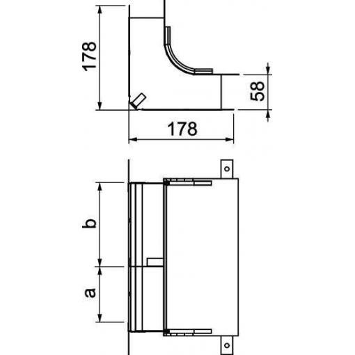 OBO Bettermann 7400643 ohyb (š x v) 250.00 mm x 58.00 mm 1 ks