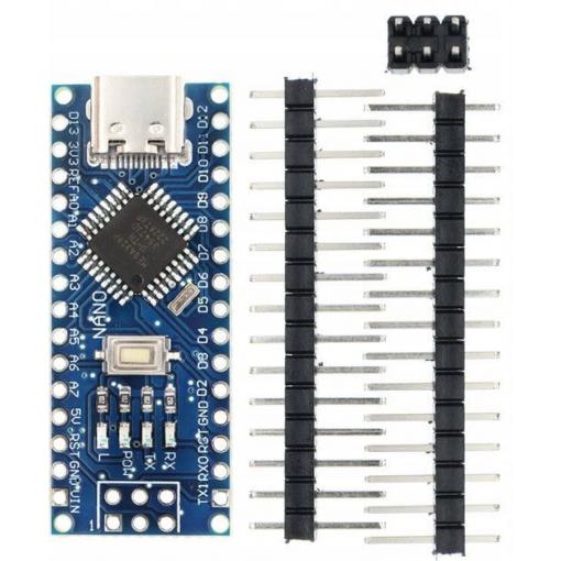 Vývojová deska Arduino Nano V3.0 R3, ATmega328P, CH340G, USB-C