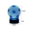Fotbalová noční lampa 3D LED, 16 barev, dálkové ovládání