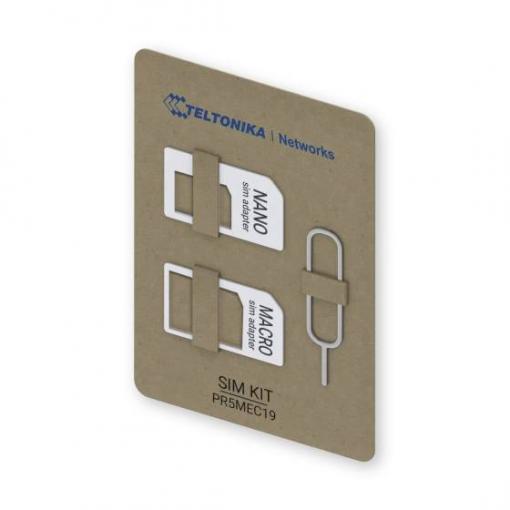 Teltonika PR5MEC19 adaptér na SIM kartu vč. jehly na SIM Přizpůsobeno z: Nano SIM Přizpůsobené pro: Micro SIM