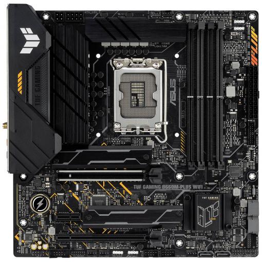 Asus TUF GAMING B660M-PLUS WIFI Základní deska Socket (PC) Intel® 1700 Tvarový faktor Micro-ATX Čipová sada základní desky Intel® B660