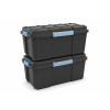 KIS 241507 Úložný box, Scubba, stohovatelné, (š x v x h) 780 x 350 x 395 mm, šedomodrá, černá, 1 ks