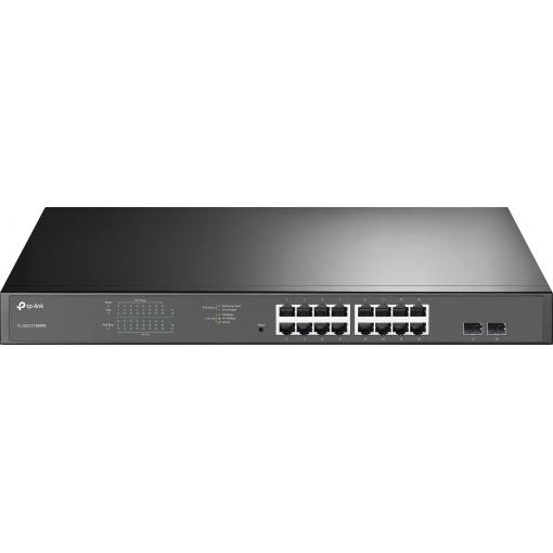 TP-LINK TL-SG1218MPE 16-Port Gigabit PoE+ Easy Smart Switch, síťový switch 16 + 2 porty 10 / 100 / 1000 MBit/s funkce PoE