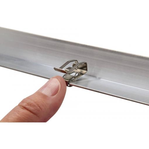 HellermannTyton MSC2-SS304-ML Klip na hrany 151-00982 1 ks