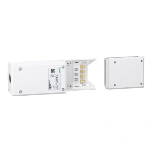 Schneider Electric KNA63AB4 KNA koncový napájecí box, 63A, vlevo nebo vpravo Napájecí skříňka bílá 1 ks