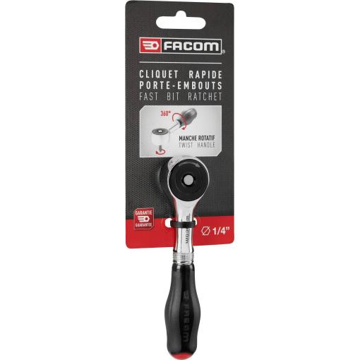 Facom R.PE360PB ráčna 1/4 (6,3 mm) 120 mm