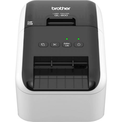 Brother QL-800 tiskárna štítků termální s přímým tiskem 300 x 300 dpi Šířka etikety (max.): 62 mm