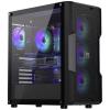 endorfy Regnum 400 ARGB midi tower PC skříň černá 4 předinstalované LED ventilátory, boční okno, prachový filtr