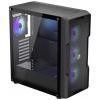 endorfy Regnum 400 ARGB midi tower PC skříň černá 4 předinstalované LED ventilátory, boční okno, prachový filtr
