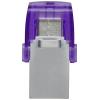 Kingston DataTraveler microDuo 3C USB flash disk Retail 256 GB nerezová ocel, fialová DTDUO3CG3/256GB USB 3.2 (Gen 1x1) , USB-C®