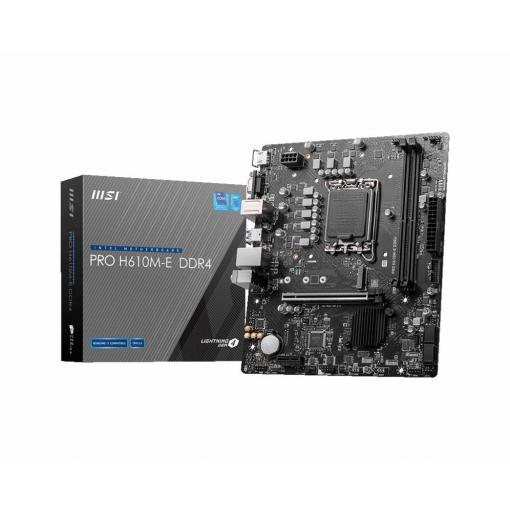 Micro Star International Computer PRO H610M-E DDR4 Základní deska Socket (PC) Intel® 1700 Tvarový faktor Micro-ATX Čipová sada základní desky Intel® H610