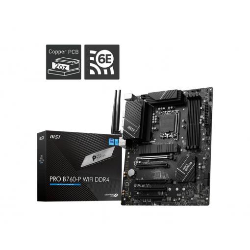 Micro Star International Computer PRO B760-P WIFI DDR4 Základní deska Socket (PC) Intel® 1700 Tvarový faktor Micro-ATX