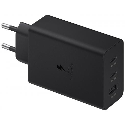Samsung EP-T6530N USB nabíječka, bez kabelu, 1x USB A , 2x USB-C®, 65 W, Dodávka energie, černá