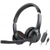 Creative Chat USB, Headset otevřená (On Ear) kabelová stereo černá regulace hlasitosti, Vypnutí zvuku mikrofonu