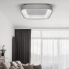 Solight LED stropní světlo čtvercové Treviso, 48W, 2880lm, stmívatelné, dálkové ovládání, šedá - WO769-G