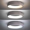 Solight LED stropní světlo kulaté Treviso, 48W, 2880lm, stmívatelné, dálkové ovládání, šedá - WO768-G