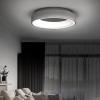 Solight LED stropní světlo kulaté Treviso, 48W, 2880lm, stmívatelné, dálkové ovládání, šedá - WO768-G