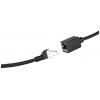LogiLink CQX063S RJ45 síťové kabely, propojovací kabely CAT 6A S/FTP 3.00 m černá samozhášecí, bez halogenů, stínění pletivem 1 ks
