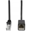 LogiLink CQX063S RJ45 síťové kabely, propojovací kabely CAT 6A S/FTP 3.00 m černá samozhášecí, bez halogenů, stínění pletivem 1 ks