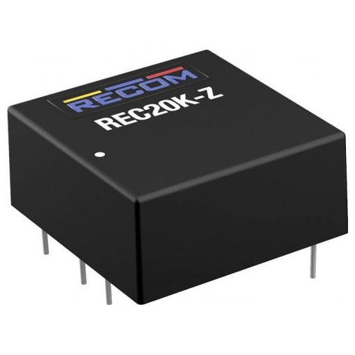 RECOM REC20K-2415SZ DC/DC měnič napětí do DPS 24 V 15 V 1.333 A 20 W Počet výstupů: 1 x Obsah 1 ks