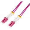 LogiLink FC4LC05 optické vlákno optické vlákno kabel 5.00 m fialová [1x LC/UPC zástrčka - 1x LC/UPC zástrčka] 50/125 µ Multimode OM4