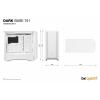 BeQuiet DARK BASE 701 White midi tower PC skříň bílá 3 předinstalované ventilátory, boční okno