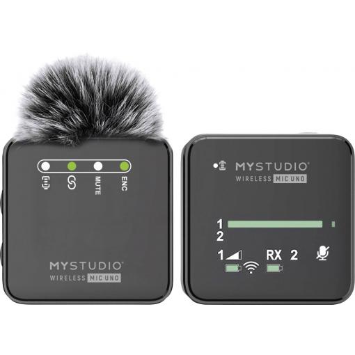 nasazovací studiový mikrofon Easypix MyStudio Mic UNO Druh přenosu:kabelový, bezdrátový vč. ochrany proti větru, vč. pouzdra na mikrofon