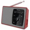 TechniSat DIGITRADIO 2 0003/3910 stolní rádio, DAB+, FM, DAB+, FM, Bluetooth, funkce alarmu, červenostříbrná