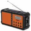 TechniSat TECHNIRADIO SOLAR 2 0000/3996 stolní rádio, DAB+, FM, USB, Solární panel, Ruční klika, stolní lampa, s akumulátorem, voděodolné, Oranžovočerná
