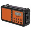 TechniSat TECHNIRADIO SOLAR 2 0000/3996 stolní rádio, DAB+, FM, USB, Solární panel, Ruční klika, stolní lampa, s akumulátorem, voděodolné, Oranžovočerná