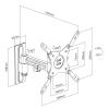My Wall HC2-2L TV držák na zeď otočný, naklápěcí, 33 cm (13) - 109,2 cm (43), HC2-2L