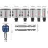 Bosch Accessories 2608594429 2608594429 sada děrovacích pil 22 mm, 29 mm, 35 mm, 44 mm, 51 mm, 65 mm 1 ks