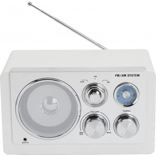 Denver TR-63W 111101000710 stolní rádio, AM, FM, AUX, bílá