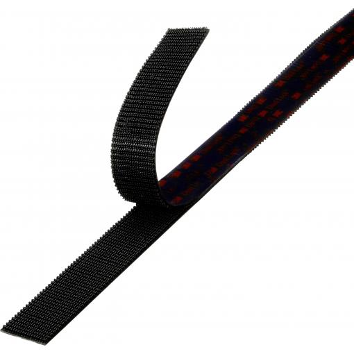 3M Dual Lock SJ3551CF pásek se suchým zipem, lepicí, kulaté hlavičky, (d x š) 1 m x 19 mm, černá, metrové zboží