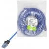 LogiLink CPP010 RJ45 síťové kabely, propojovací kabely CAT 6A U/UTP 10 m modrá samozhášecí, bez halogenů, S průchodkou chránící proti zlomení, s ochranou,