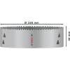 Bosch Accessories 2608901545 2608901545 vrtací korunka 168 mm 1 ks