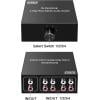 SpeaKa Professional SP-AS-500 4 porty cinch audio přepínač kovový ukazatel