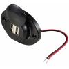 TRU COMPONENTS TC-12114148 Dual USB a vestavná zásuvka s osvětlením Množství: 1 ks