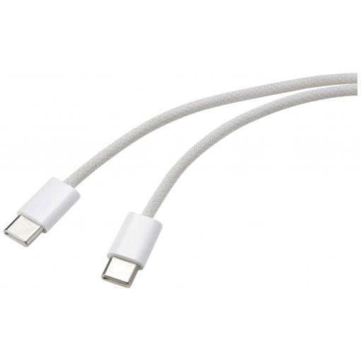 Renkforce USB kabel USB-C ® zástrčka, USB-C ® zástrčka 1.00 m bílá kroucené páry RF-6056878