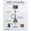 Goobay Goobay 58488 HDMI Switcher Umschalter 3 in 1 out Erweiterung Kabel 4K Manuell 3 porty HDMI přepínač pozlacené kontakty, ARC (Audio Return Channel), lze