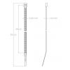 TRU COMPONENTS TC-12533356 stahovací pásky 280 mm 4.8 mm modrá Kov detekovatelný 100 ks