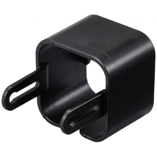 TRU COMPONENTS Modulární držák kabelu TC-12533288 plast ABS černá 35 mm Množství: 15 ks