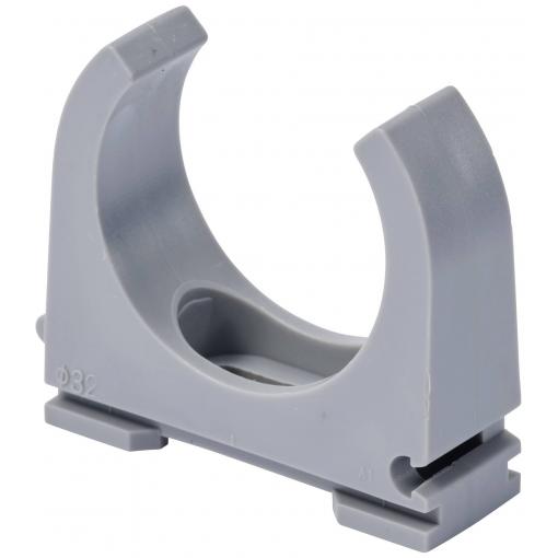 TRU COMPONENTS Svorka pro podporu potrubí TC-12533304 Průměr kabelového svazku (rozsah) 32 mm (max) šedá 30 ks