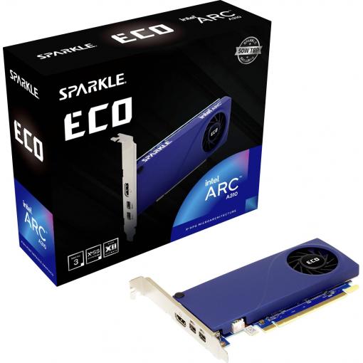 Sparkle grafická karta Intel Arc™ A310 ECO 4 GB GDDR6-RAM PCIe x16 mini DisplayPort, HDMI™