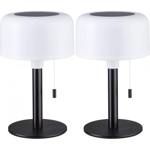 Paulmann 4064161334677 Bartja solární stolní lampa 1.6 W teplá bílá černá